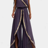 Lorena - Vestido Mono Detalles Dorados