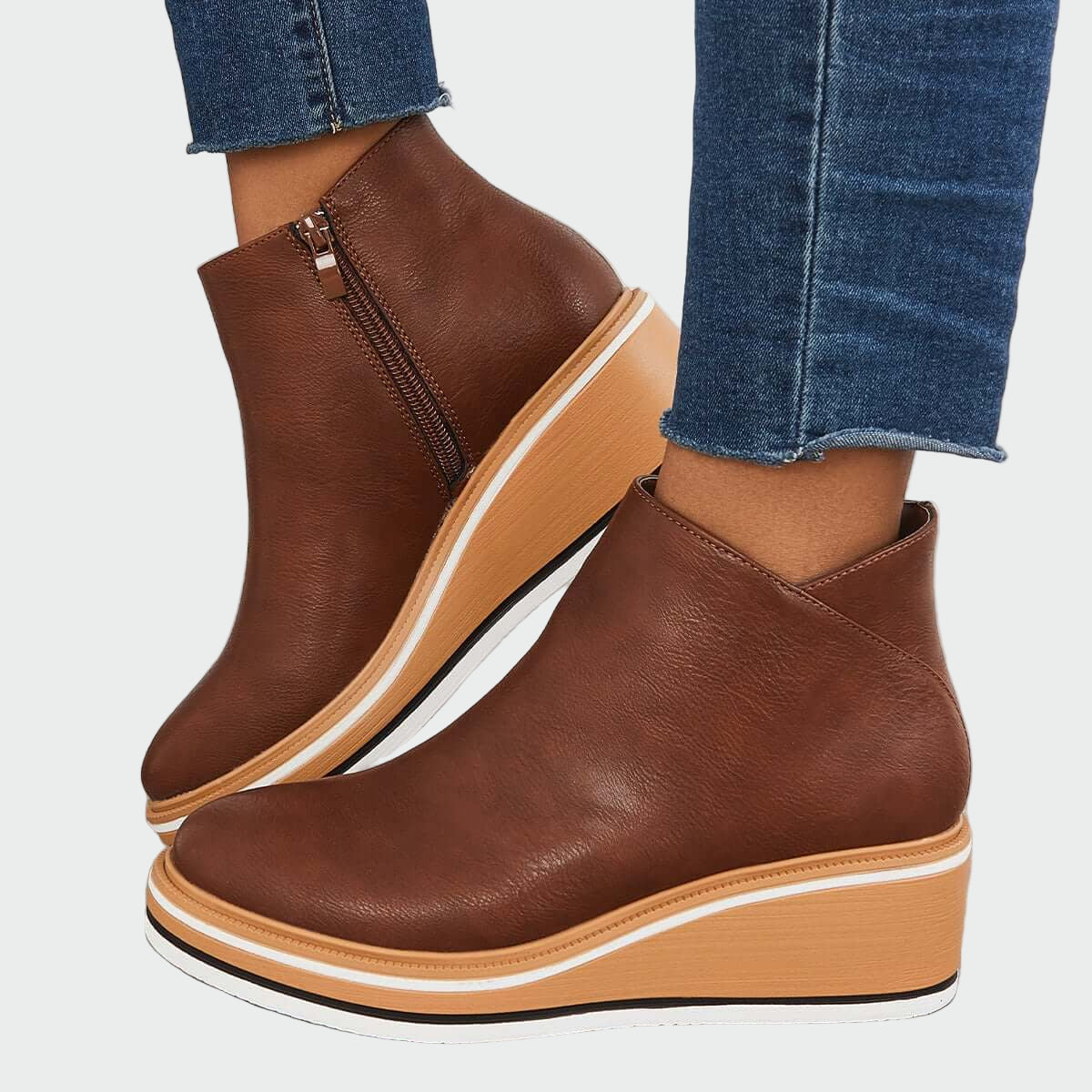 Botines ortopédicos de cuero