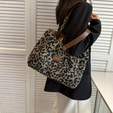 Leopardo - Bolso de Mano con Estampado de Leopardo