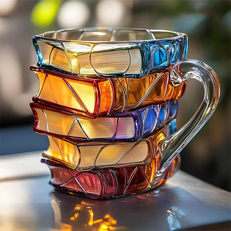 Amélie - Taza artesanal 3D en forma de libro