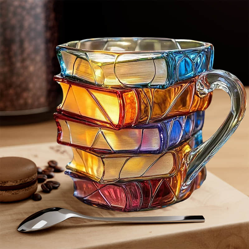 Amélie - Taza artesanal 3D en forma de libro