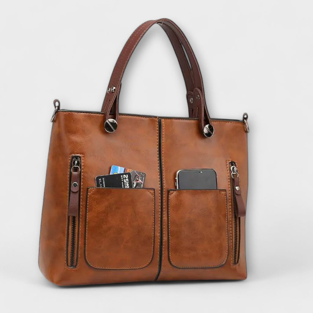 María - Bolsa de cuero elegante