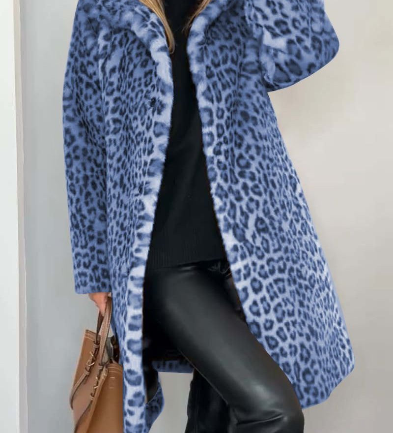 Leia - Abrigo Largo de Leopardo