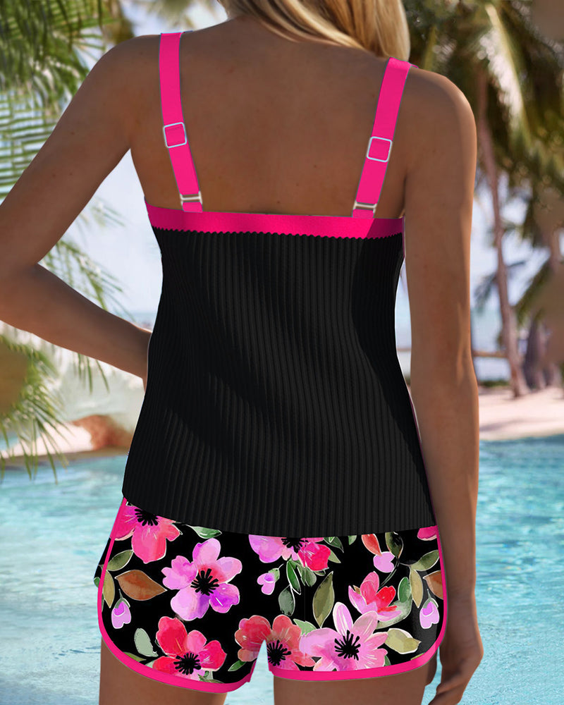 Aitana | Conjunto de Tankini de Dos Piezas Elegante