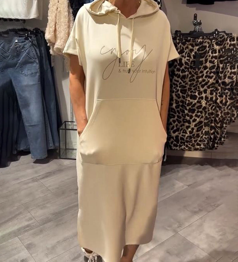 Sásquia - Vestido casual con capucha