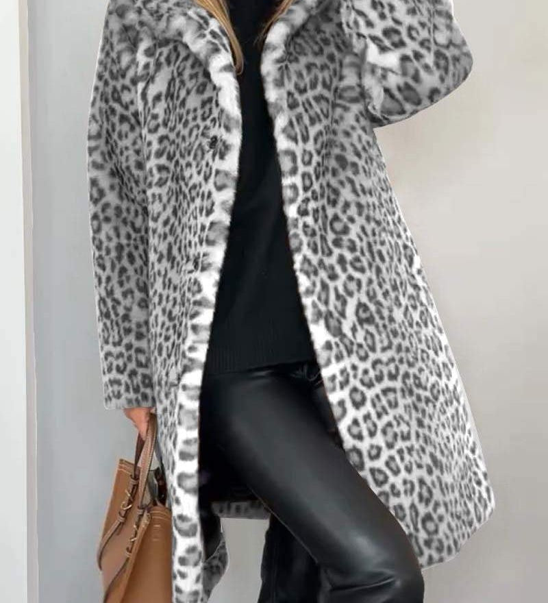 Leia - Abrigo Largo Leopardo