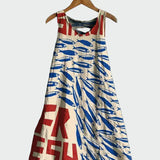 Vestido con Estampado de Sardinas