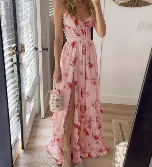 Sónia - Vestido midi de estampado floral