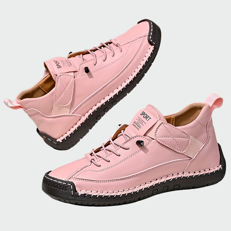 Botas ortopédicas de cuero de caña corta