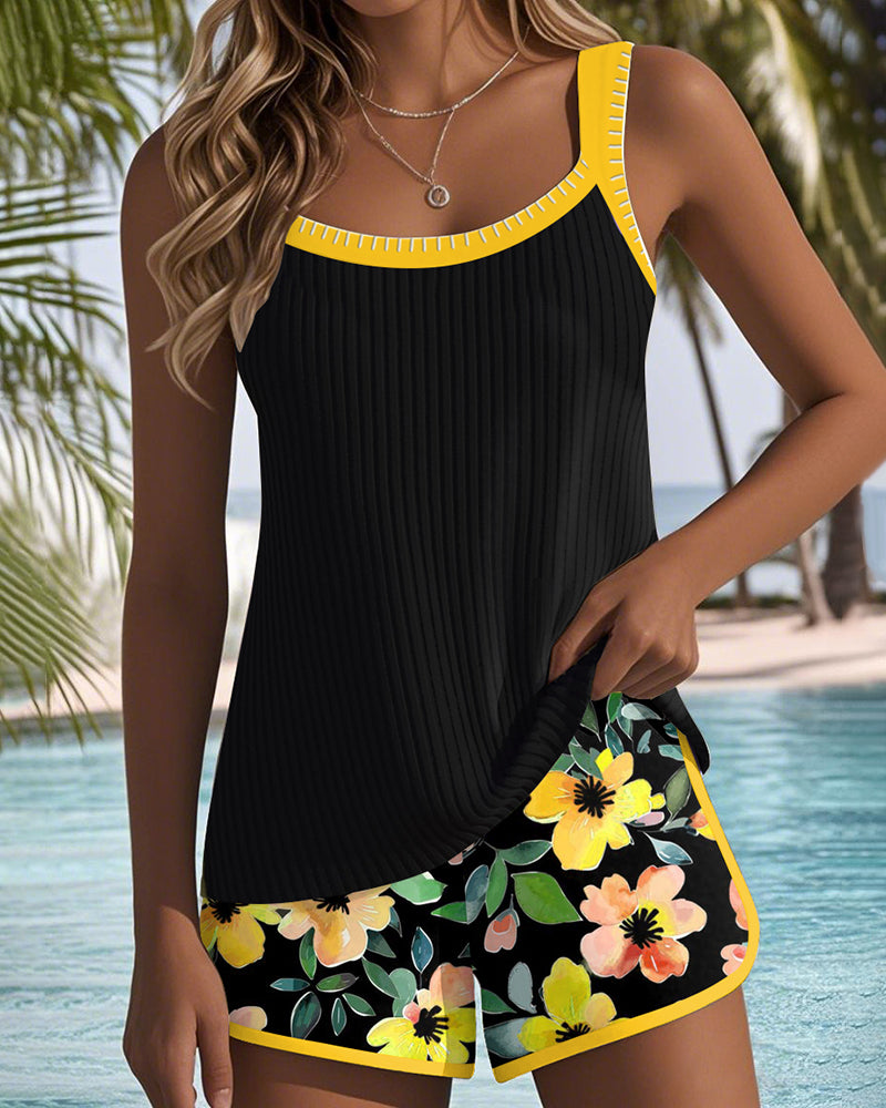 Aitana | Conjunto de Tankini de Dos Piezas Elegante