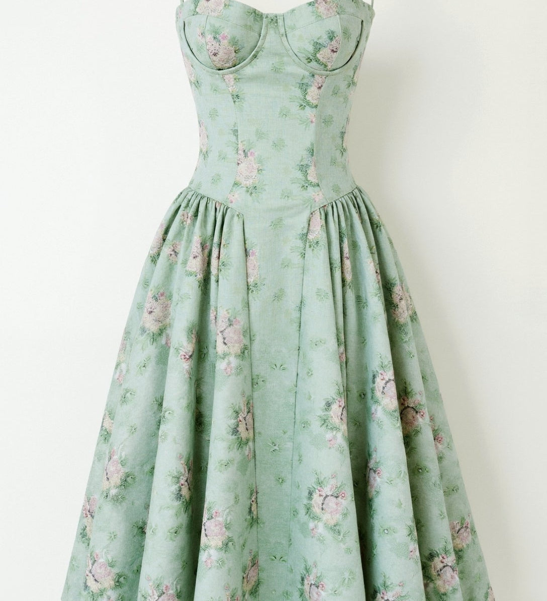 Odete - Vestido midi con corsé estructurado