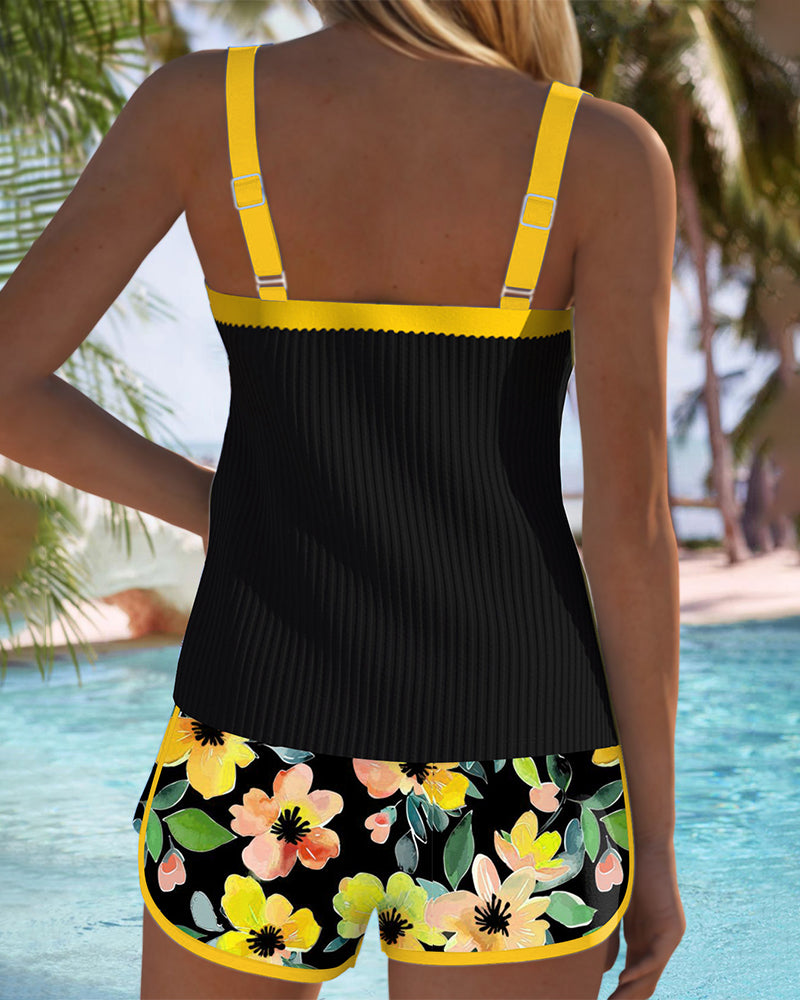 Aitana | Conjunto de Tankini de Dos Piezas Elegante