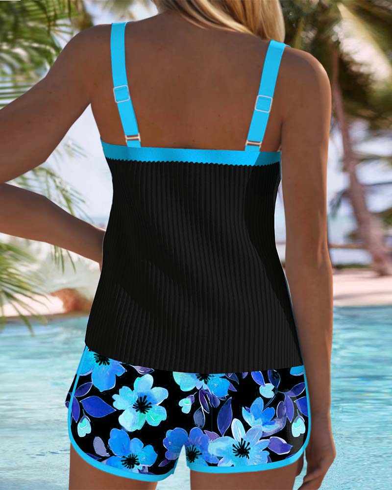 Aitana | Conjunto de Tankini de Dos Piezas Elegante