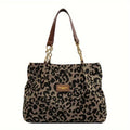 Leopardo - Bolso de Mano con Estampado de Leopardo