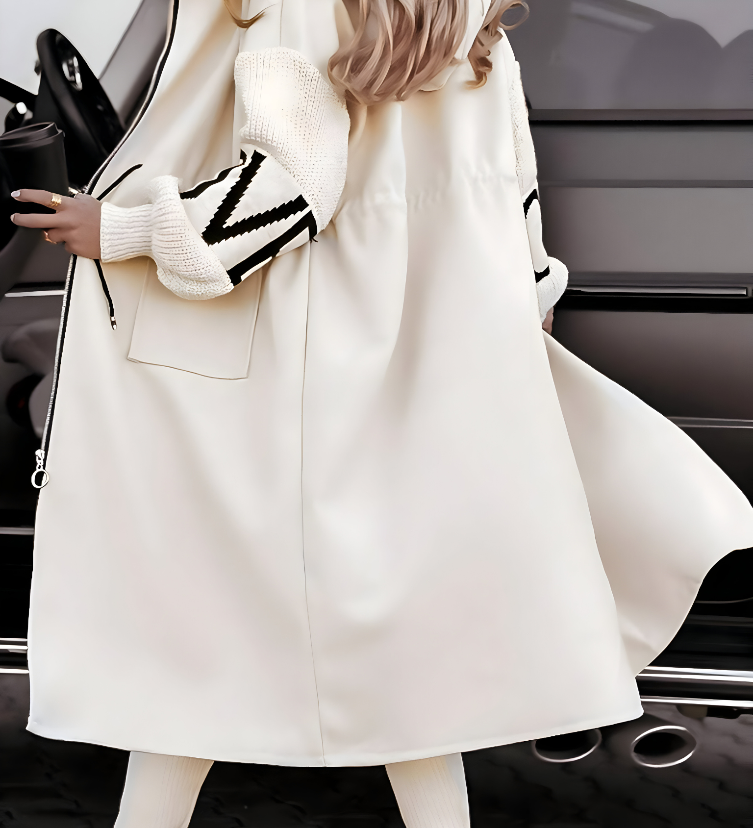 Rosa - Chaqueta-cardigan elegante