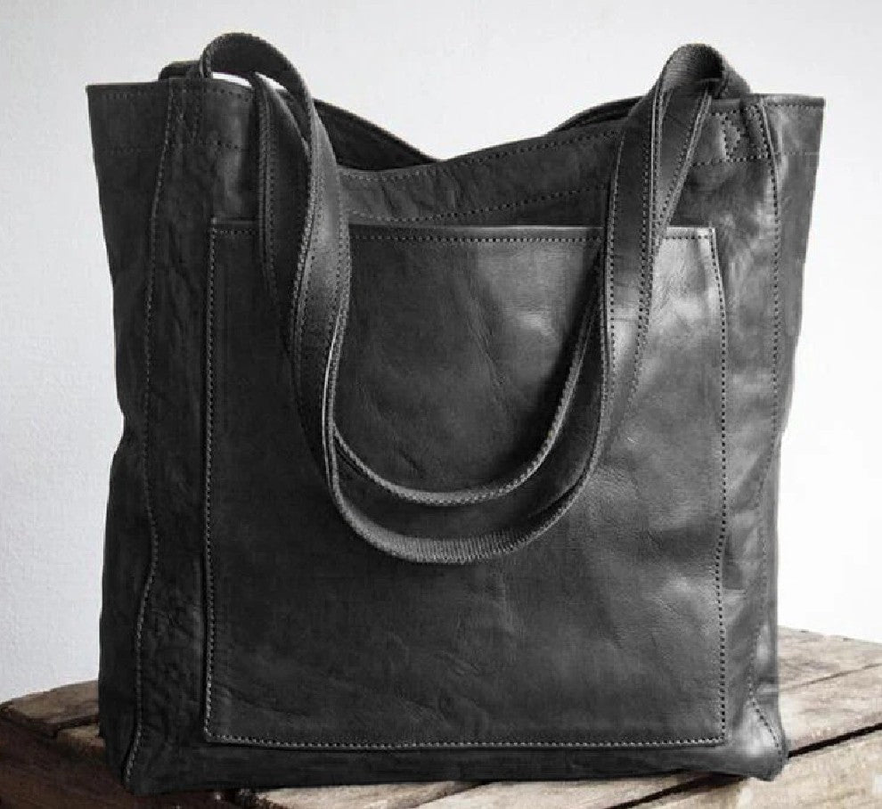 Elle - Bolsa de hombro clásica de piel