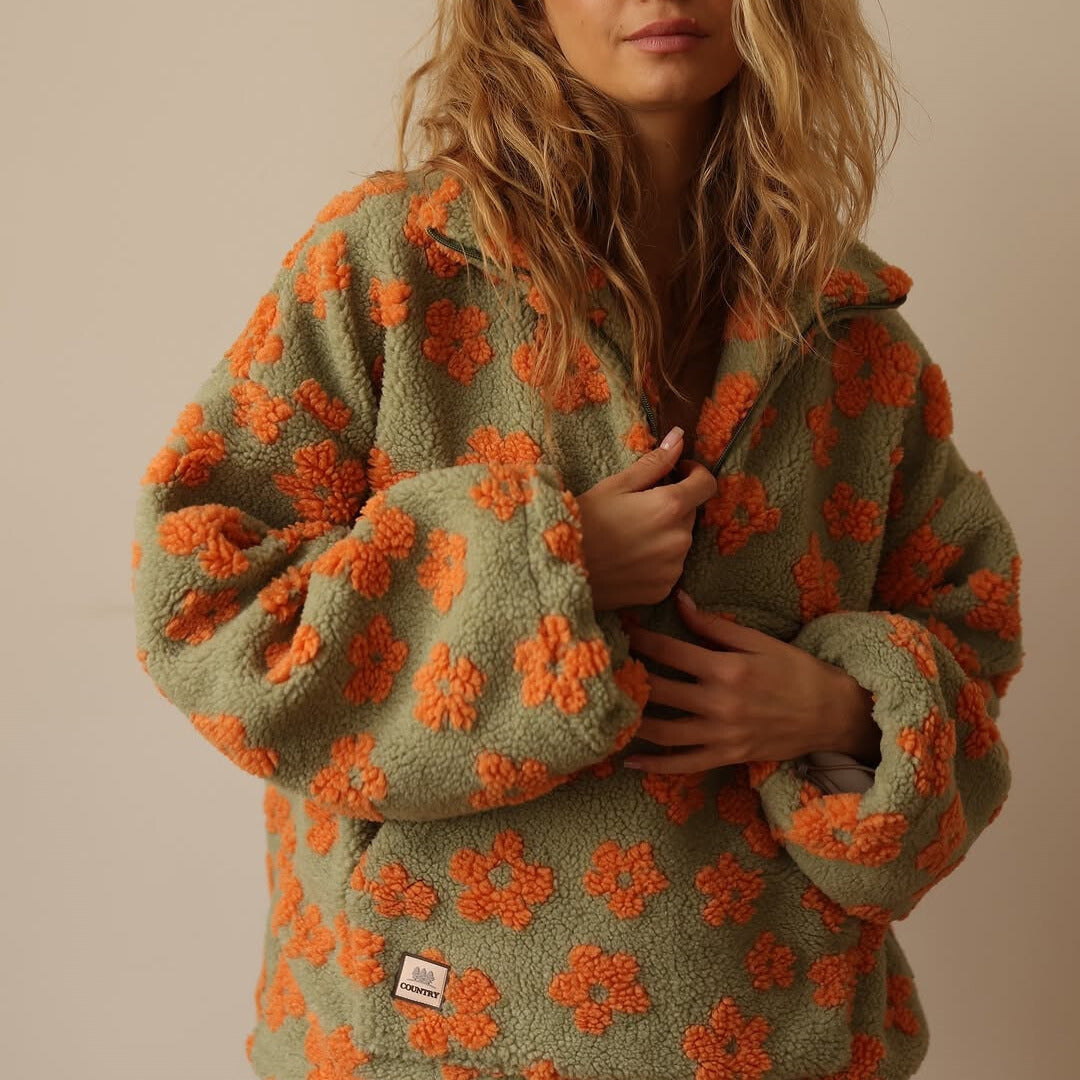Daisy - Sudadera Polar Floral