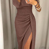 Natália - Vestido chic con hombros al descubierto