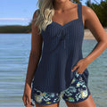 Rocío | Tankini a rayas con braguita de dos piezas