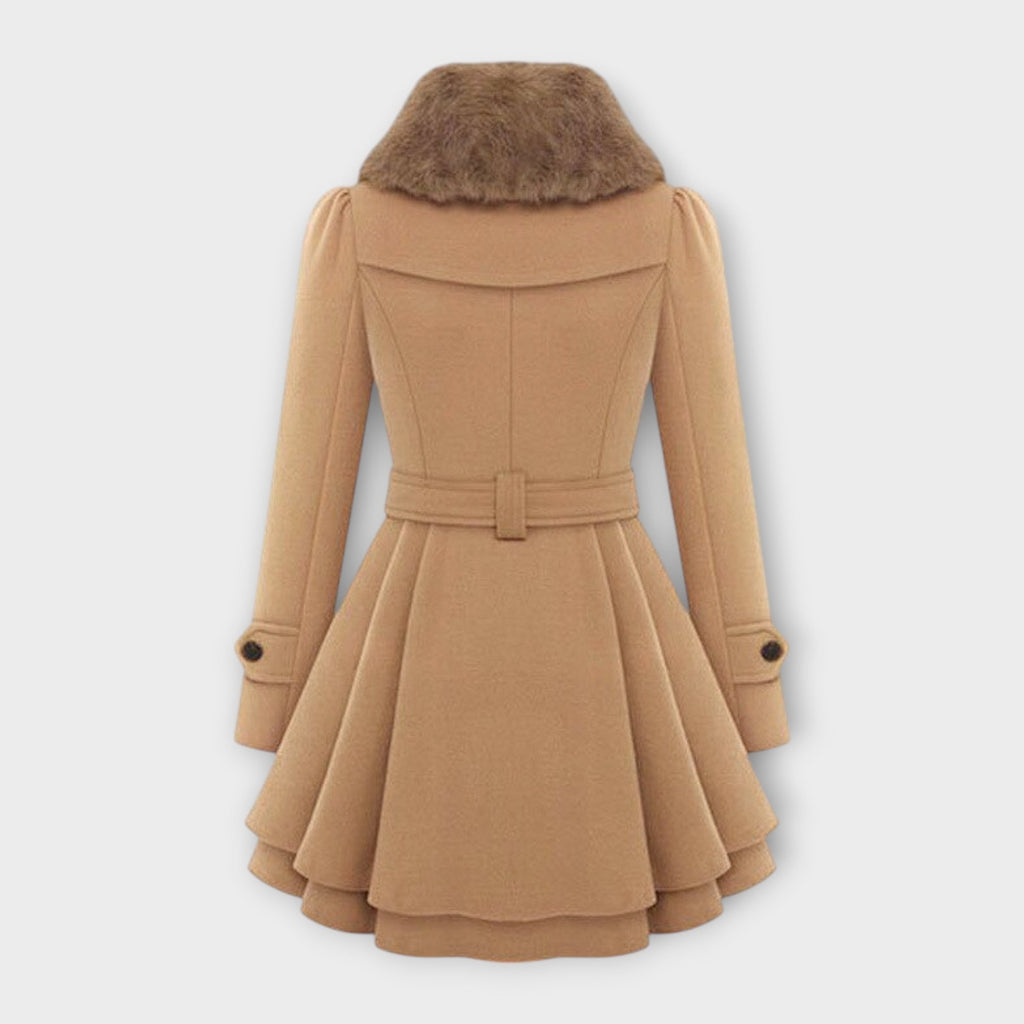 Ema - Abrigo Elegante con Piel