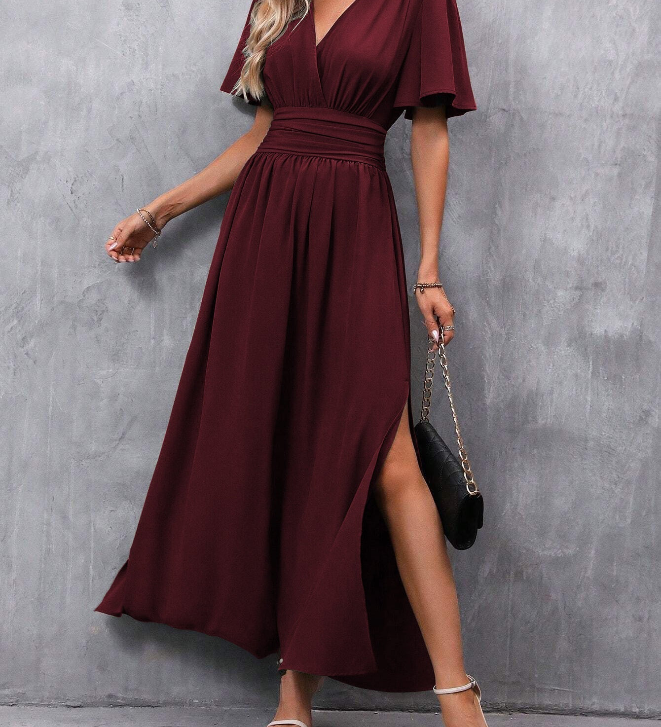 Eterna - Vestido Maxi Elegante Negro