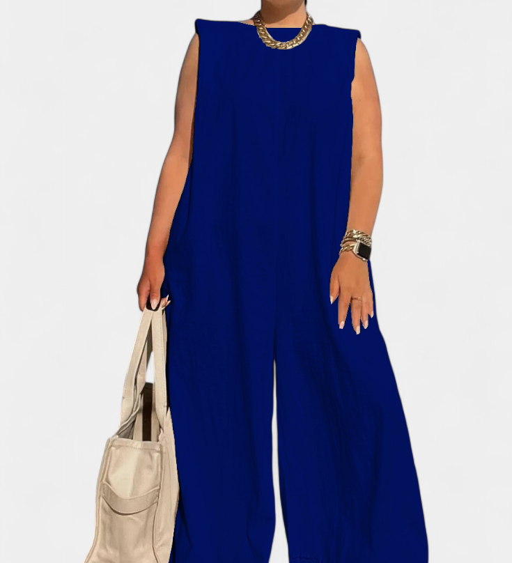 Airla | Mono Oversize sin Mangas de Pierna Ancha