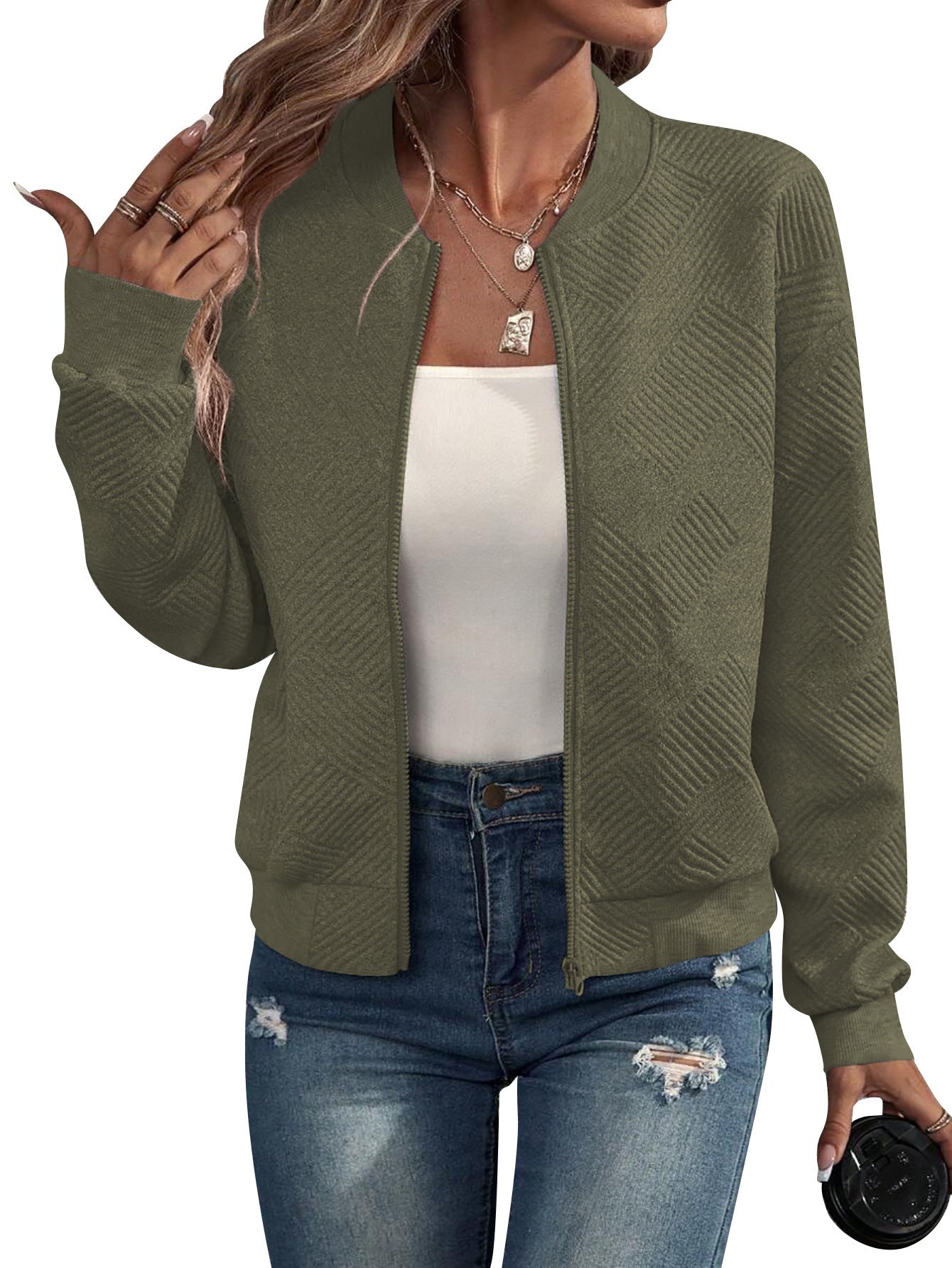Dora - Chaqueta bomber estructurada