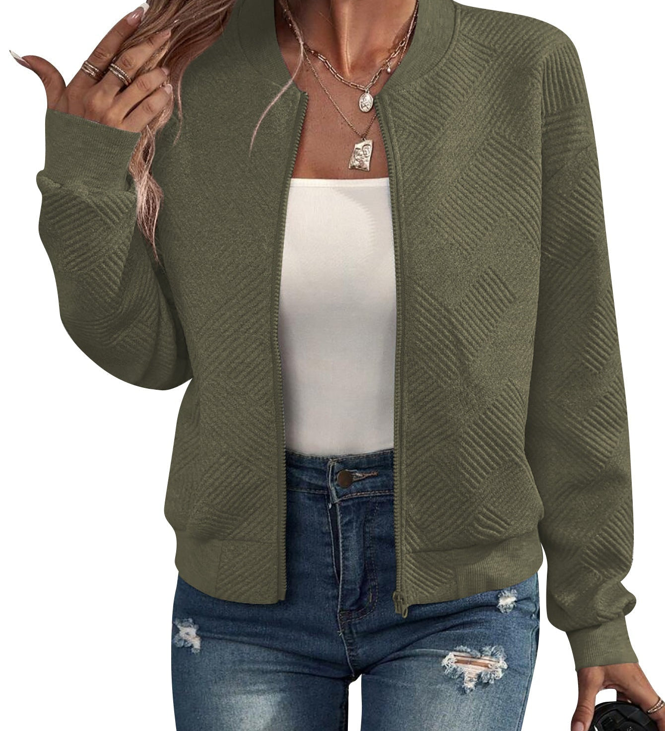 Dora - Chaqueta bomber estructurada