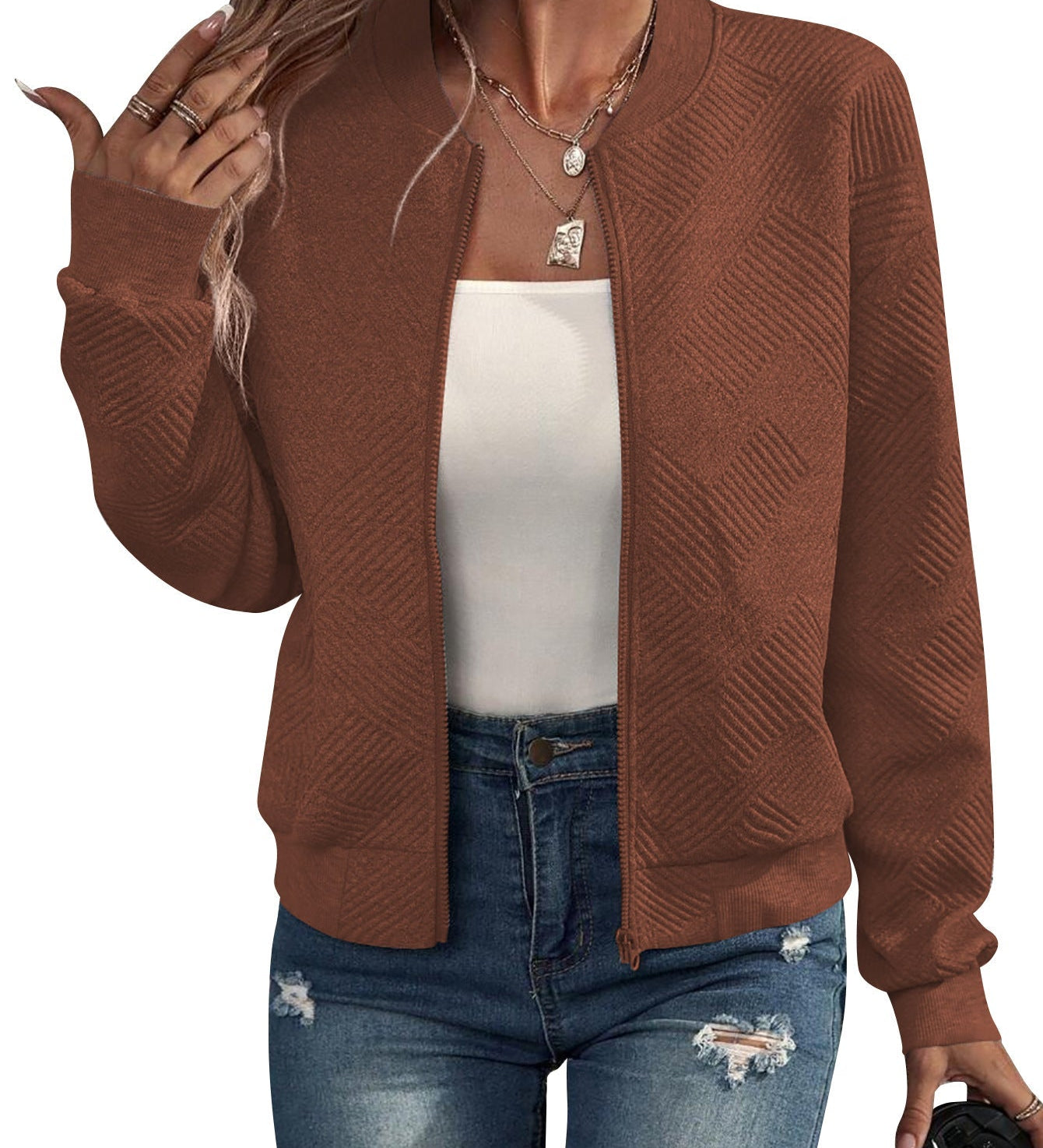 Dora - Chaqueta bomber estructurada