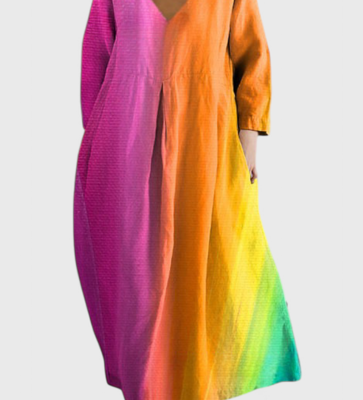 Ana - Vestido Fluido con Estampado