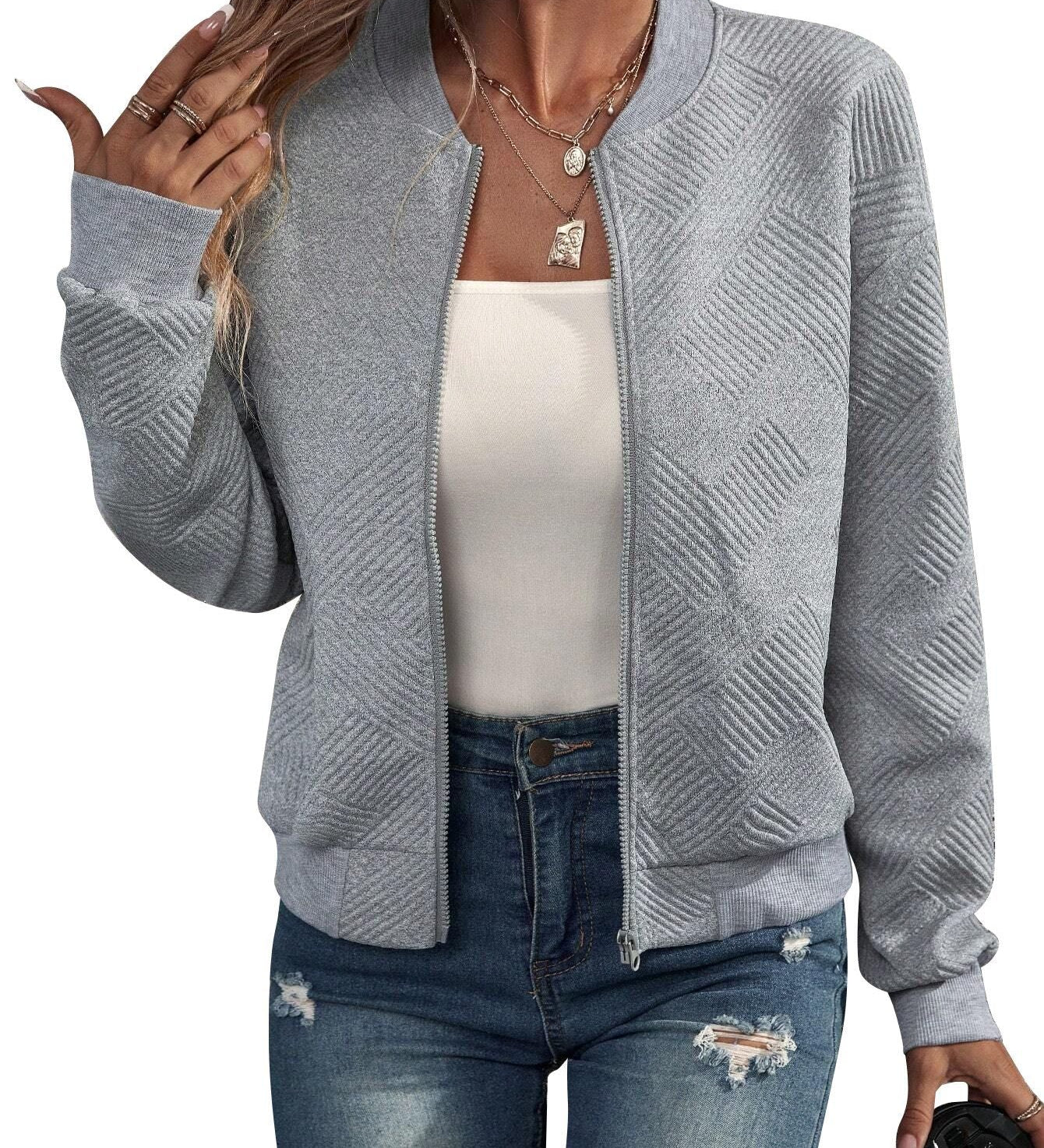 Dora - Chaqueta bomber estructurada