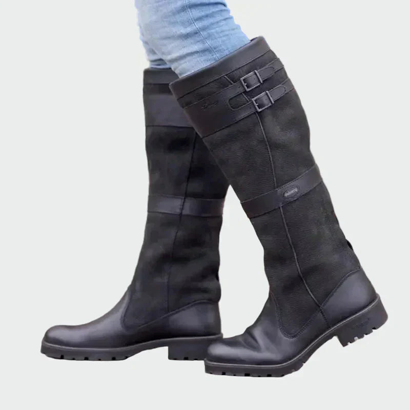 Botas de cuero retro