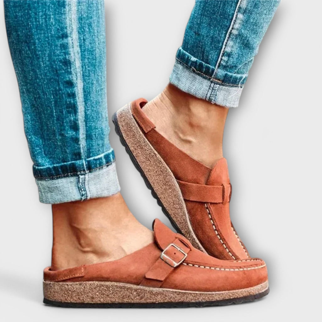 Mocasines Ortopédicos Femeninos con Cierre Decorativo