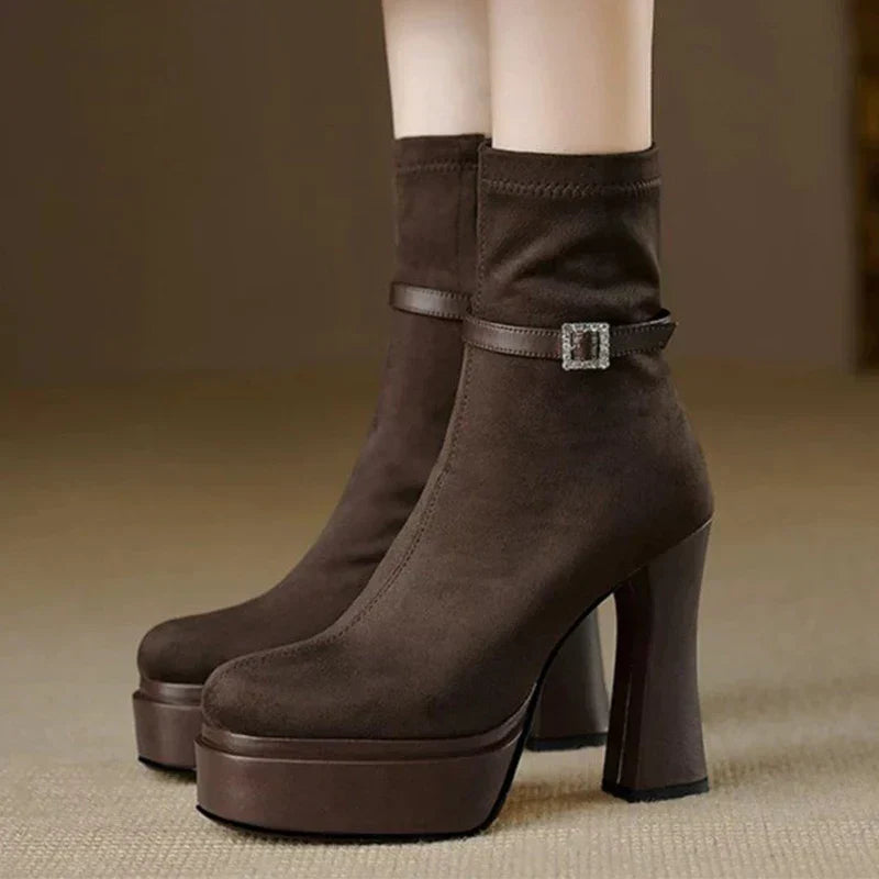 Janete - Botas de plataforma de lujo con confort y estilo en cada paso