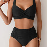 Adriana | Conjunto de bikini de cintura alta para el verano