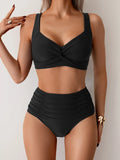 Adriana | Conjunto de bikini de cintura alta para el verano