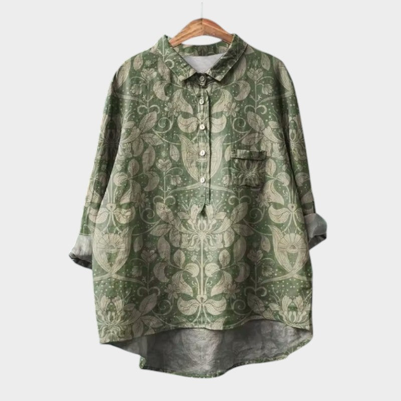 Lucía | Blusa premium con detalles de encaje