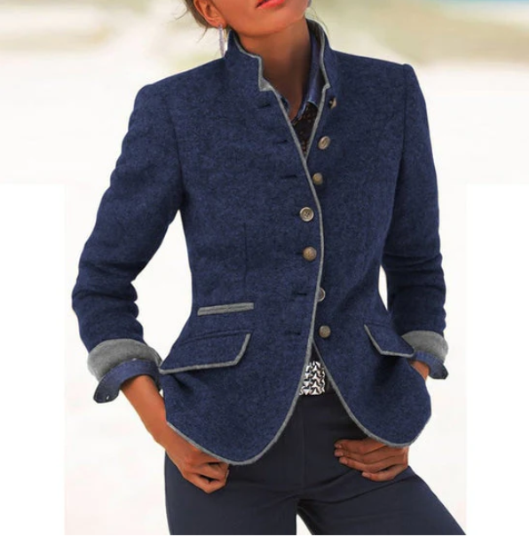 Valéria - Cardigan Elegante Cuello Alto