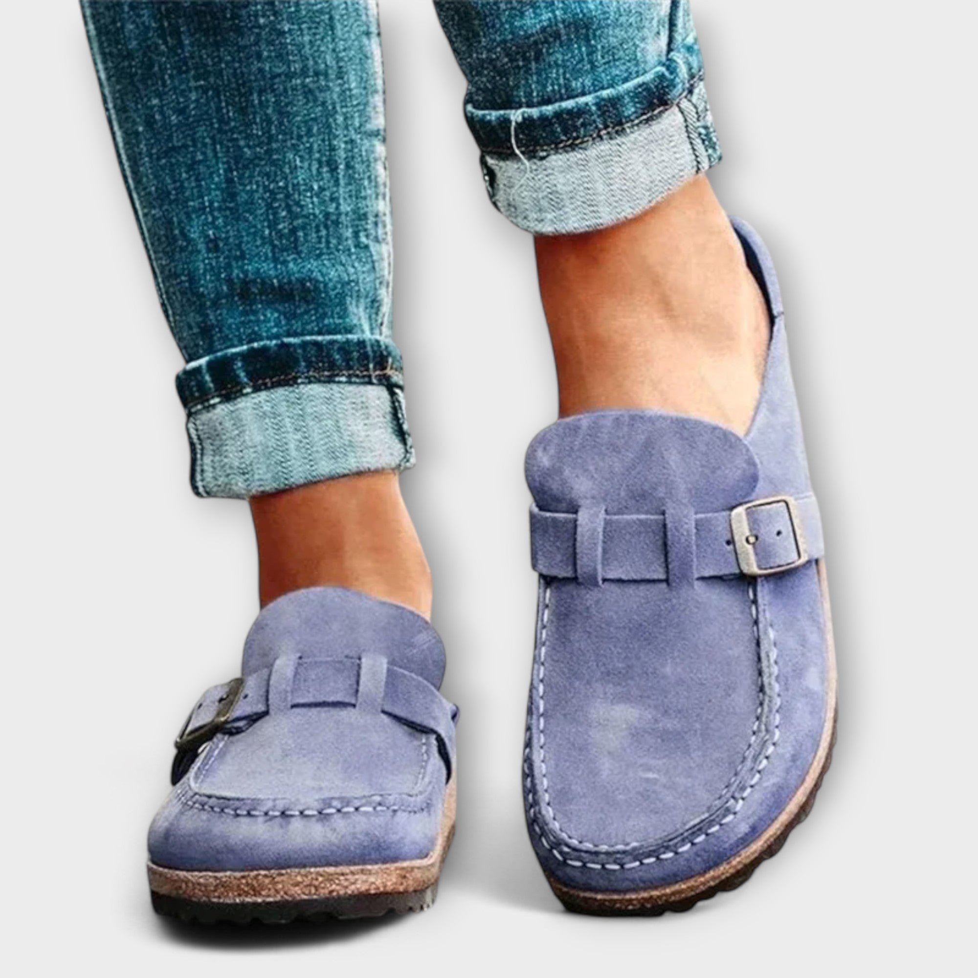 Mocasines Ortopédicos Femeninos con Cierre Decorativo