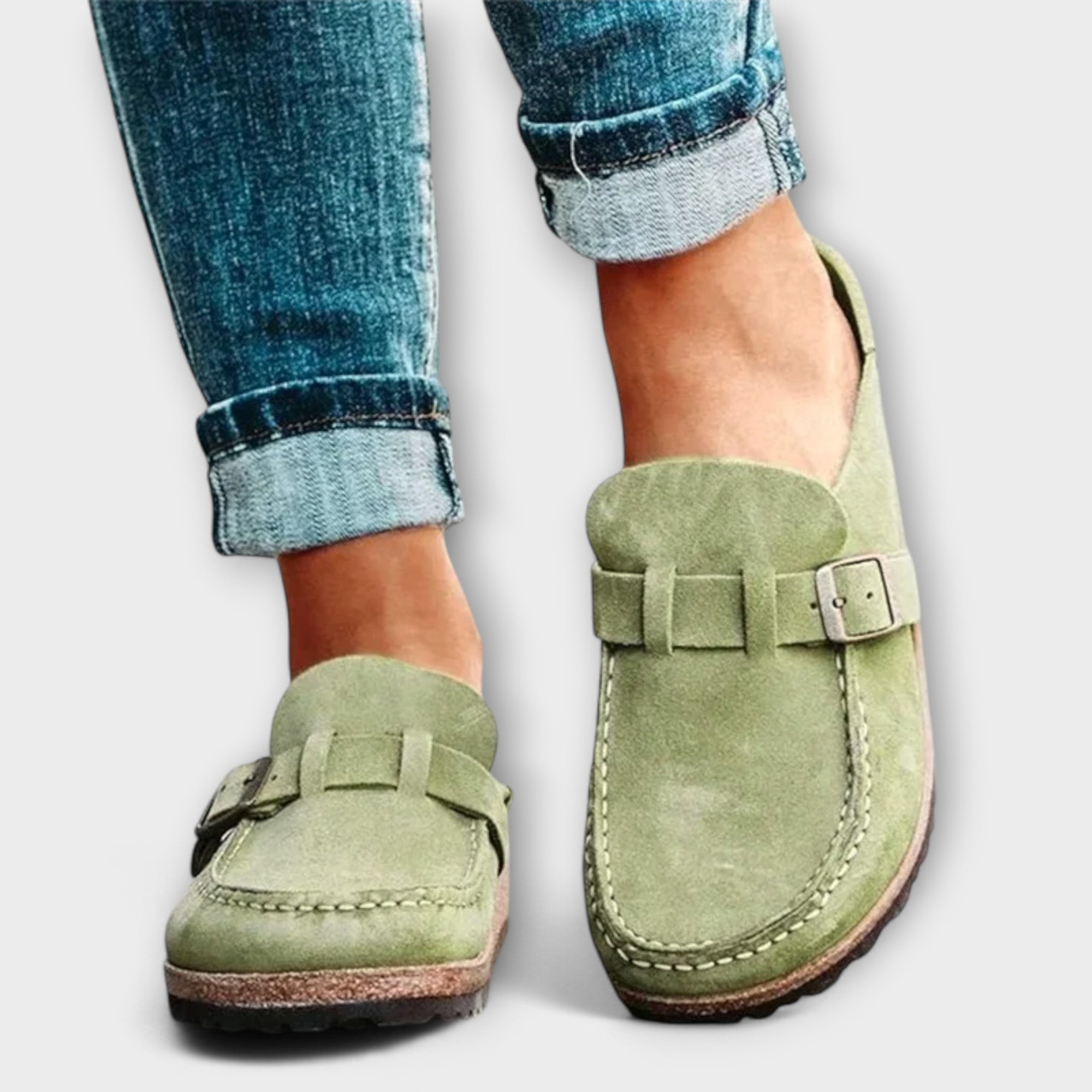 Mocasines Ortopédicos Femeninos con Cierre Decorativo