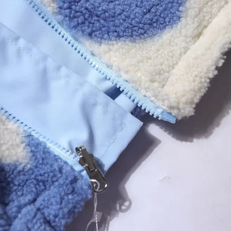 Cecília - Abrigo reversible de corazones