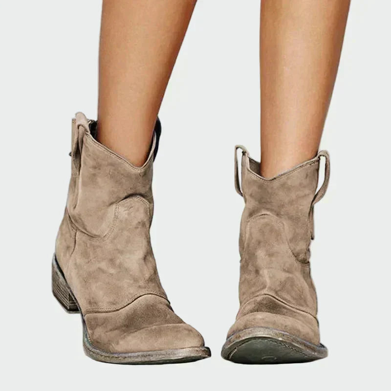Botas de cowboy retro de tornozelo