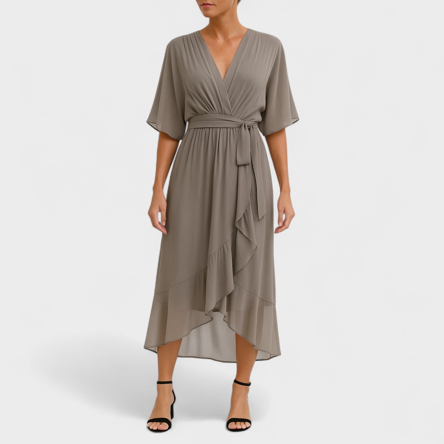 Ialina - Vestido elegante con cintura