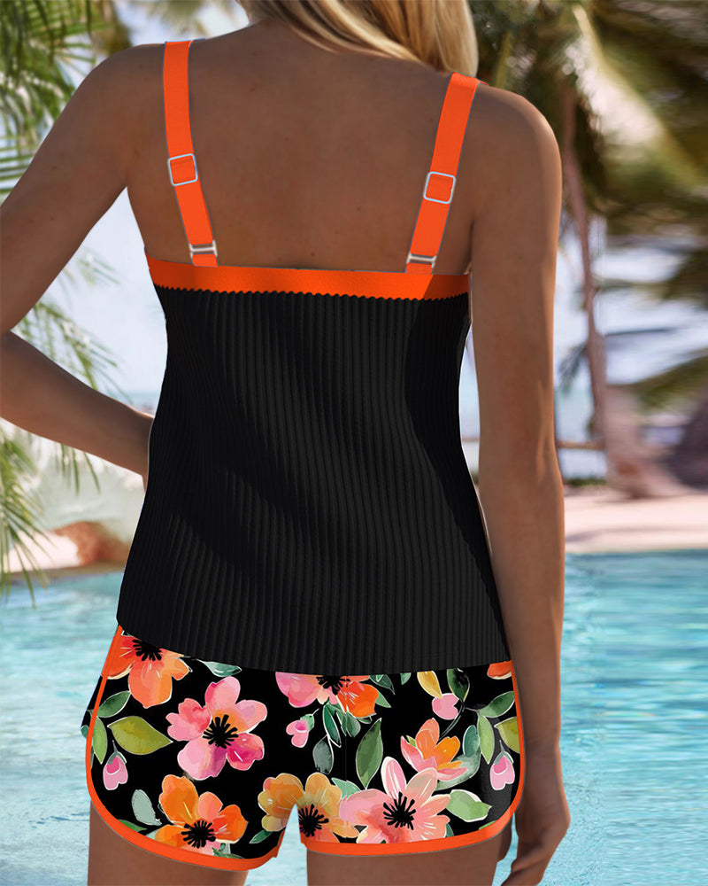 Aitana | Conjunto de Tankini de Dos Piezas Elegante