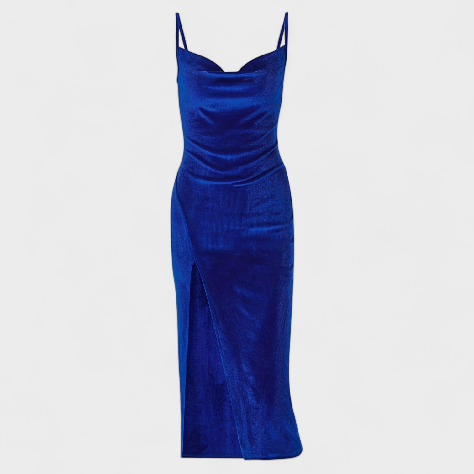 Gabriela - Vestido de terciopelo con abertura