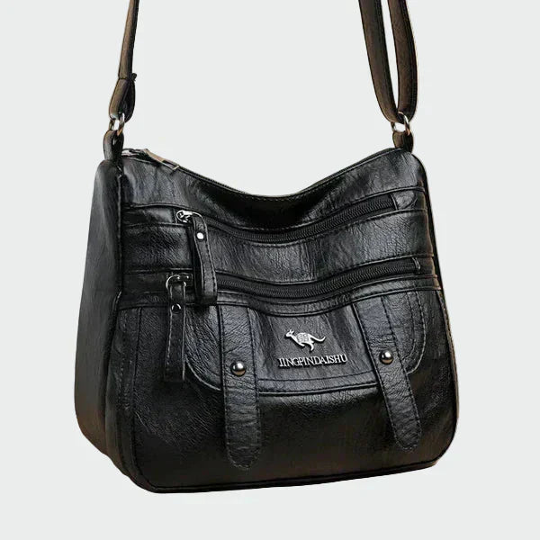 Elegante bolsa de cuero