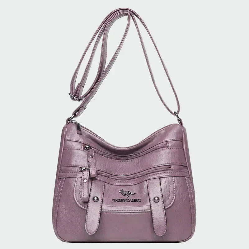Elegante bolsa de cuero
