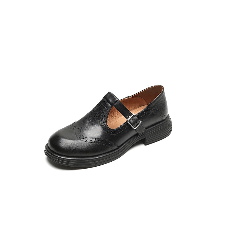 Vela - Zapatos Mary Janes Premium de Cuero