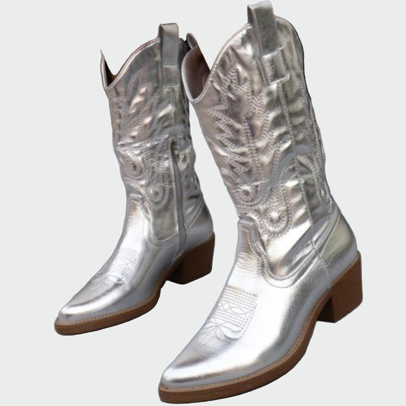 Botas de cowboy metálicas