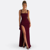 Vitória - Vestido Maxi Formal Elegante con Espalda Abierta